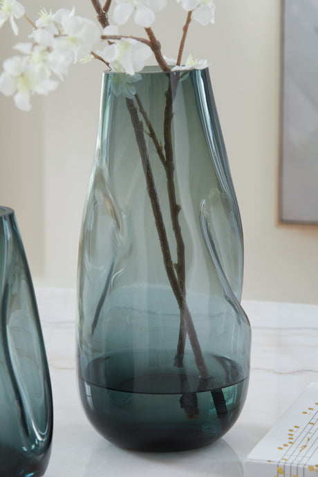 Beamund Teal Blue Vase