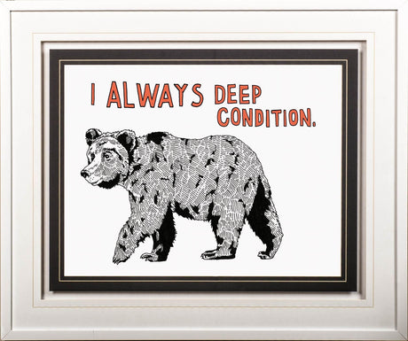Bear by Marie, Natasha a Framed Art Print Matted under Glass by Mercana at Eve Furniture