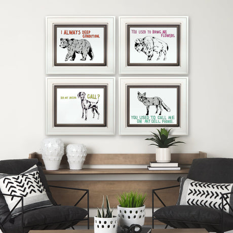 Bear by Marie, Natasha a Framed Art Print Matted under Glass by Mercana at Eve Furniture