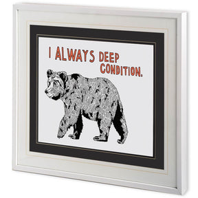 Bear by Marie, Natasha a Framed Art Print Matted under Glass by Mercana at Eve Furniture
