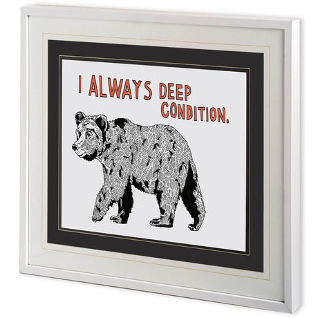 Bear by Marie, Natasha a Framed Art Print Matted under Glass by Mercana at Eve Furniture