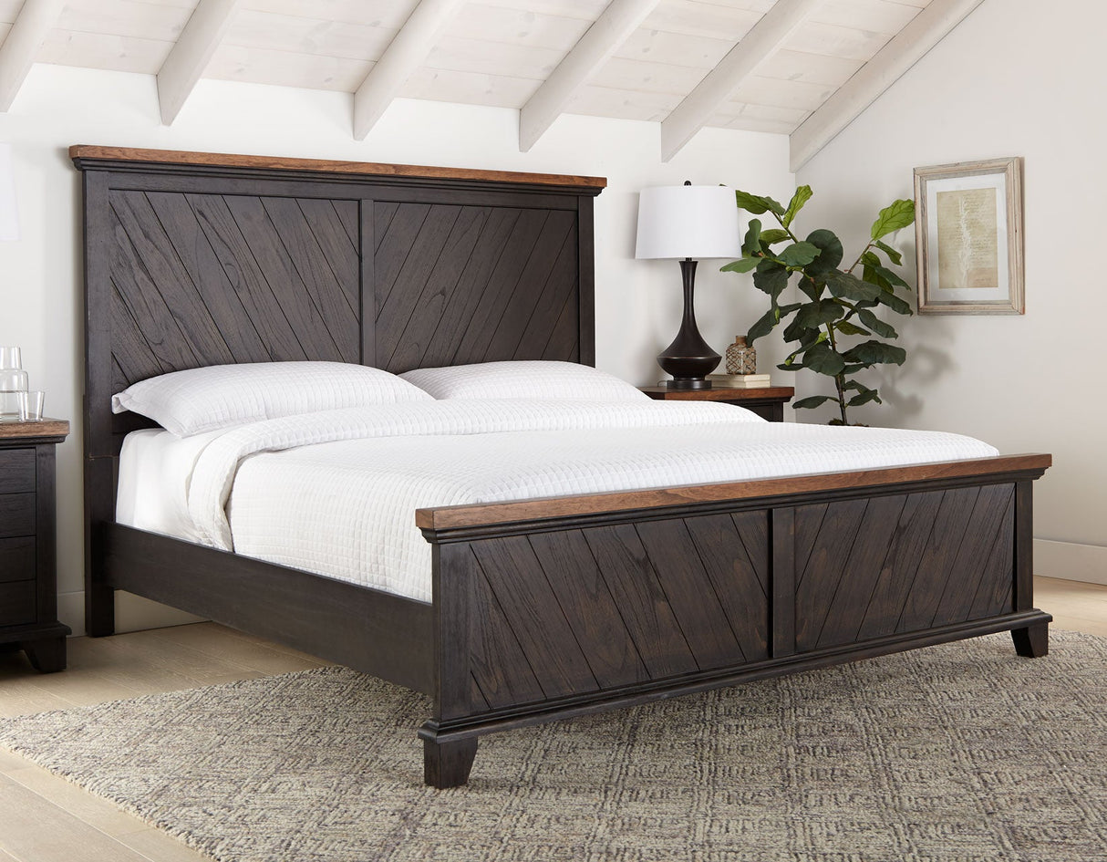 Bear Creek Brown  4-Piece Queen Set (Q Bed/NS/Dresser/Mir)