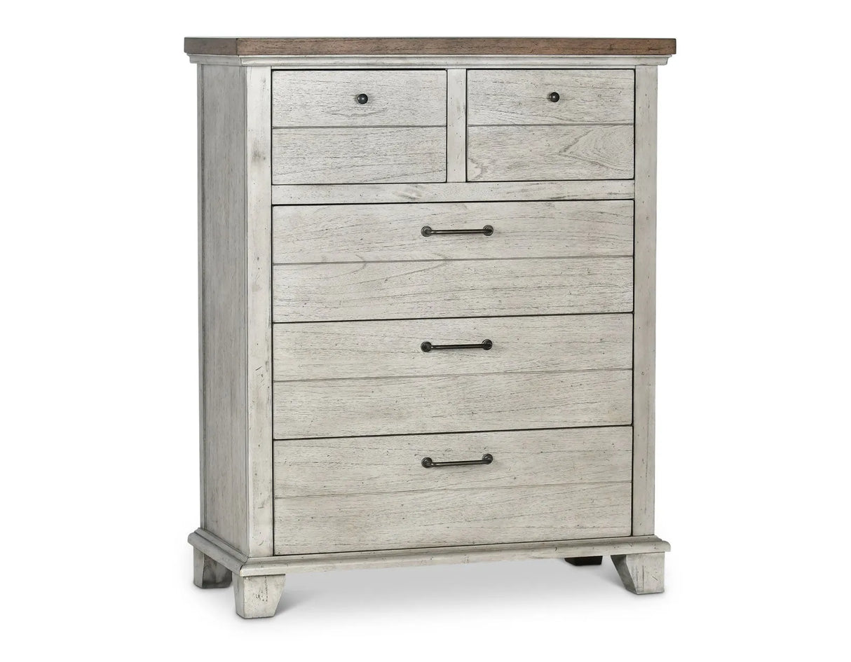 Bear Creek White/Smoke Bedroom Set by Steve Silver at Eve Furniture