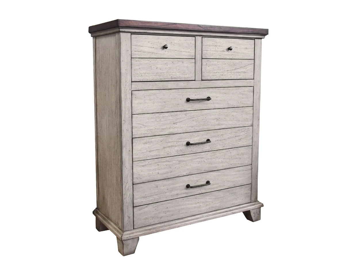 Bear Creek White/Smoke Bedroom Set by Steve Silver at Eve Furniture