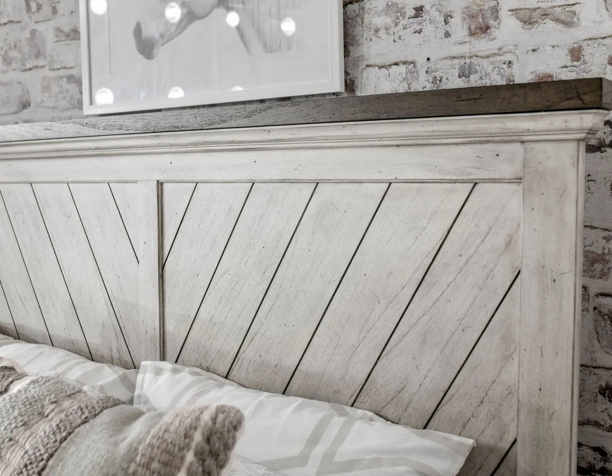 Bear Creek White/Smoke Bedroom Set by Steve Silver at Eve Furniture