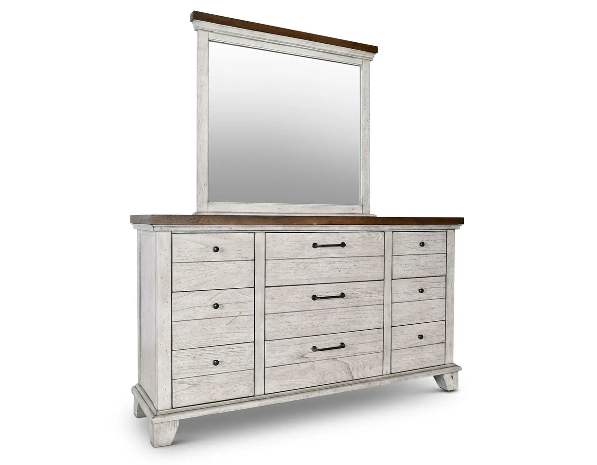 Bear Creek White/Smoke Bedroom Set by Steve Silver at Eve Furniture