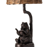 Bear Knowledge Black/Dark Brown Table Lamp (Set of 2) by Crestview at Eve Furniture