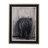 Bear & Moose II by Mercana Studio a Hand Embellished Textured Framed Art Print Matted under Glass by Mercana at Eve Furniture