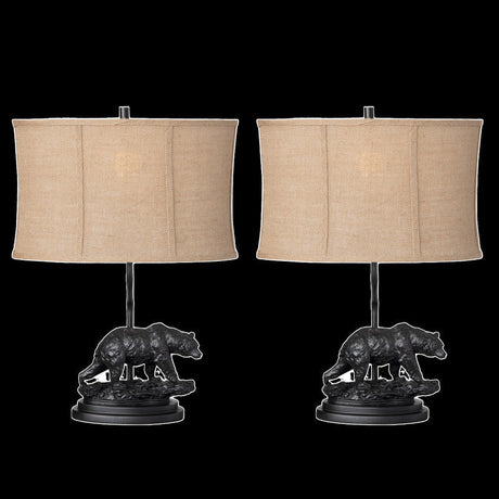 Bear Trail Bronze Table Lamp (Set of 2) by Crestview at Eve Furniture