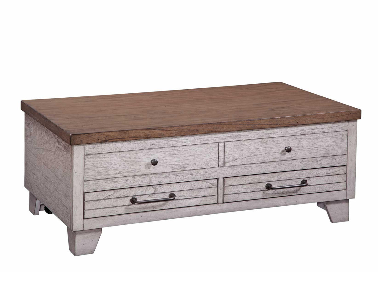 Bear Creek 3-Piece Lift-Top Cocktail Set (Lift-Top Cocktail & 2 End Tables) by Steve Silver at Eve Furniture