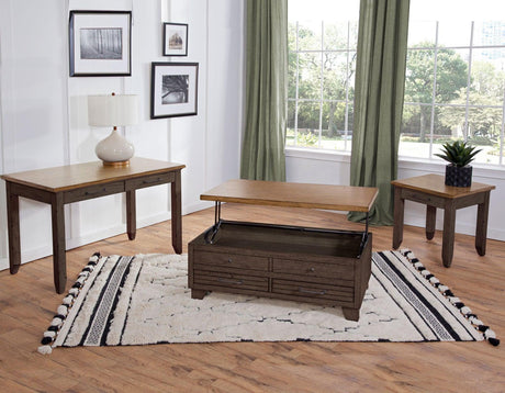 Bear Creek Brown End Table by Steve Silver at Eve Furniture