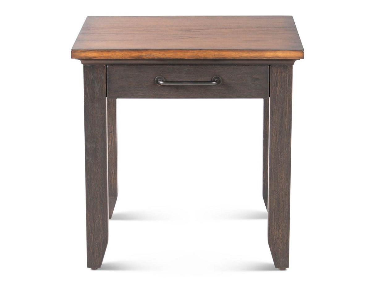 Bear Creek Brown End Table by Steve Silver at Eve Furniture