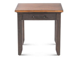 Bear Creek Brown End Table by Steve Silver at Eve Furniture