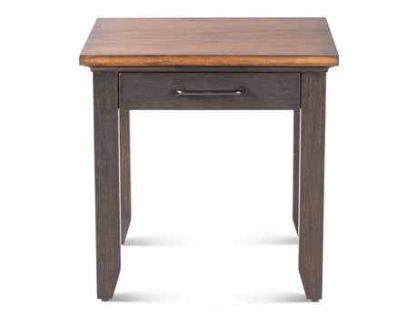 Bear Creek Brown End Table by Steve Silver at Eve Furniture
