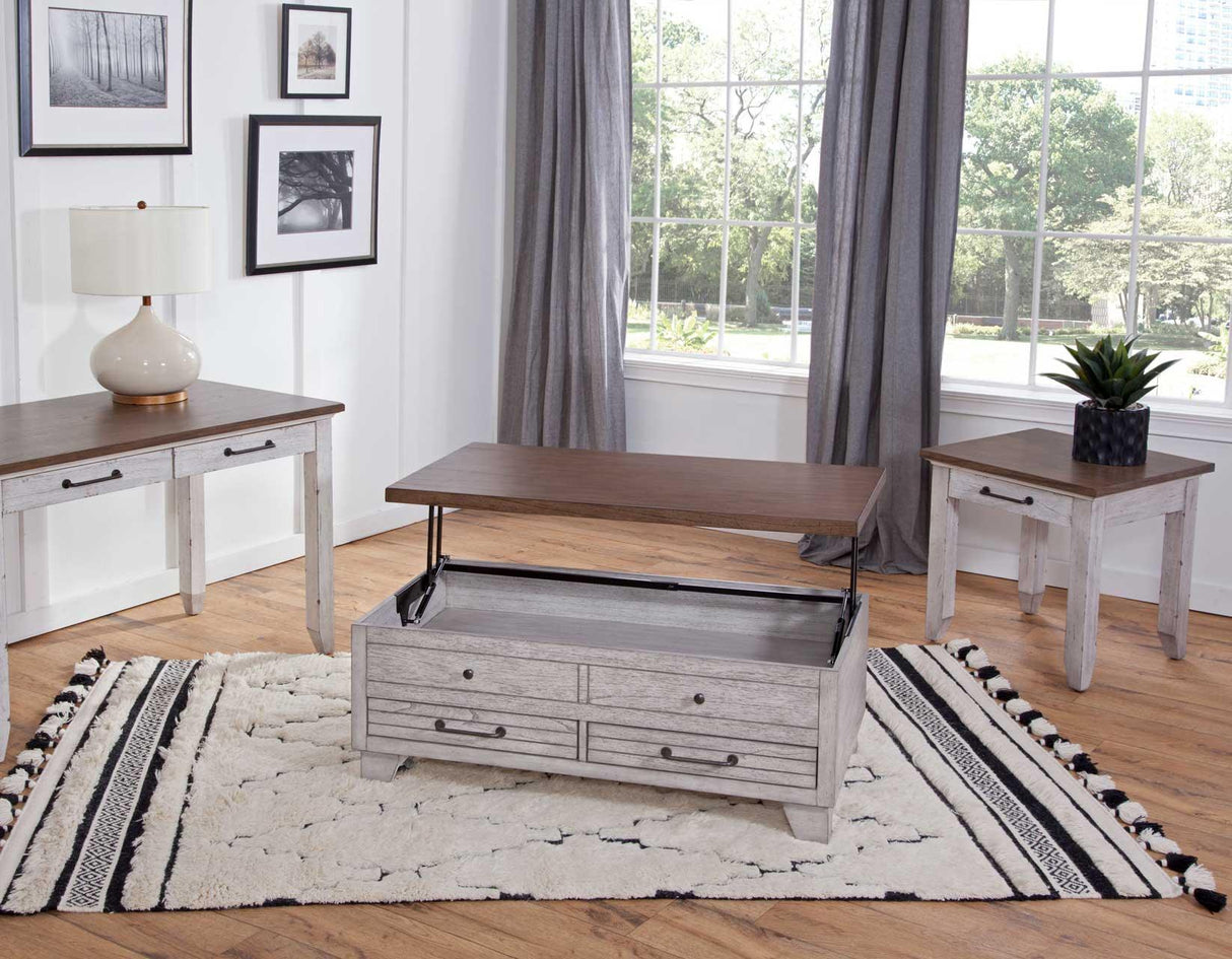 Bear Creek Brown Lift-Top Cocktail Table by Steve Silver at Eve Furniture