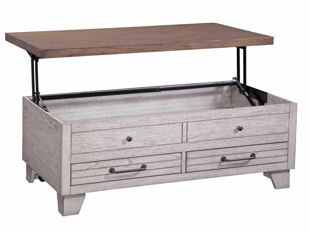 Bear Creek Brown Lift-Top Cocktail Table by Steve Silver at Eve Furniture