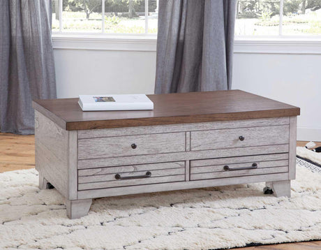 Bear Creek Brown Lift-Top Cocktail Table by Steve Silver at Eve Furniture