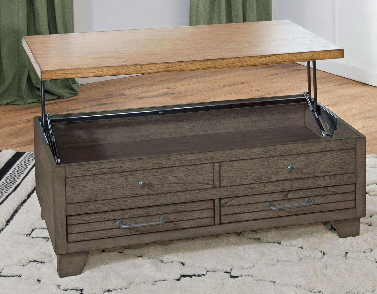 Bear Creek Lift-Top Cocktail Table by Steve Silver at Eve Furniture