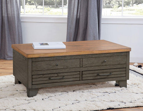 Bear Creek Lift-Top Cocktail Table by Steve Silver at Eve Furniture