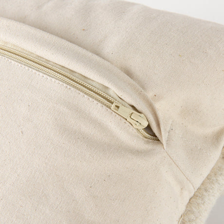 Beardell Cream And Black Details With Tassels Decorative Pillow Cover by Mercana at Eve Furniture