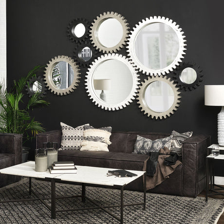 Beardell Cream And Black Details With Tassels Decorative Pillow Cover by Mercana at Eve Furniture