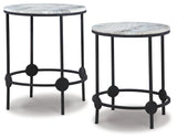 Beashaw Gray/Black Accent Table