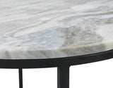 Beashaw Gray/Black Accent Table