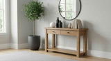 Beasley Golden Oak 2-Drawer Wood Console Table by Coaster at Eve Furniture