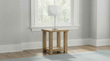 Beasley Golden Oak Square Wood End Side Table With Shelf by Coaster at Eve Furniture
