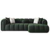 Beatrice Modern Tufted Dark Green Boucle Right-Facing Sectional Sofa by Ashcroft Furniture at Eve Furniture