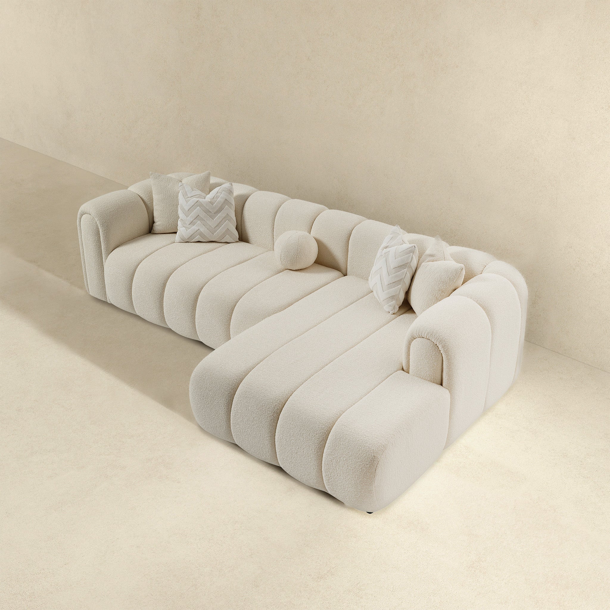 Ashcroft Furniture Beatrice Sectional Sofa - Thumbnail 5