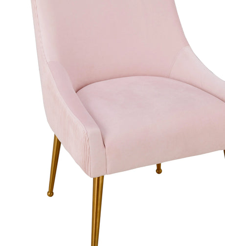 Beatrix Pleated Velvet Side Chair by TOV Furniture at Eve Furniture