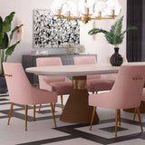 Beatrix Pleated Velvet Side Chair by TOV Furniture at Eve Furniture
