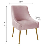 Beatrix Pleated Velvet Side Chair by TOV Furniture at Eve Furniture
