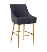 Beatrix Pleated Velvet Stool by TOV Furniture at Eve Furniture