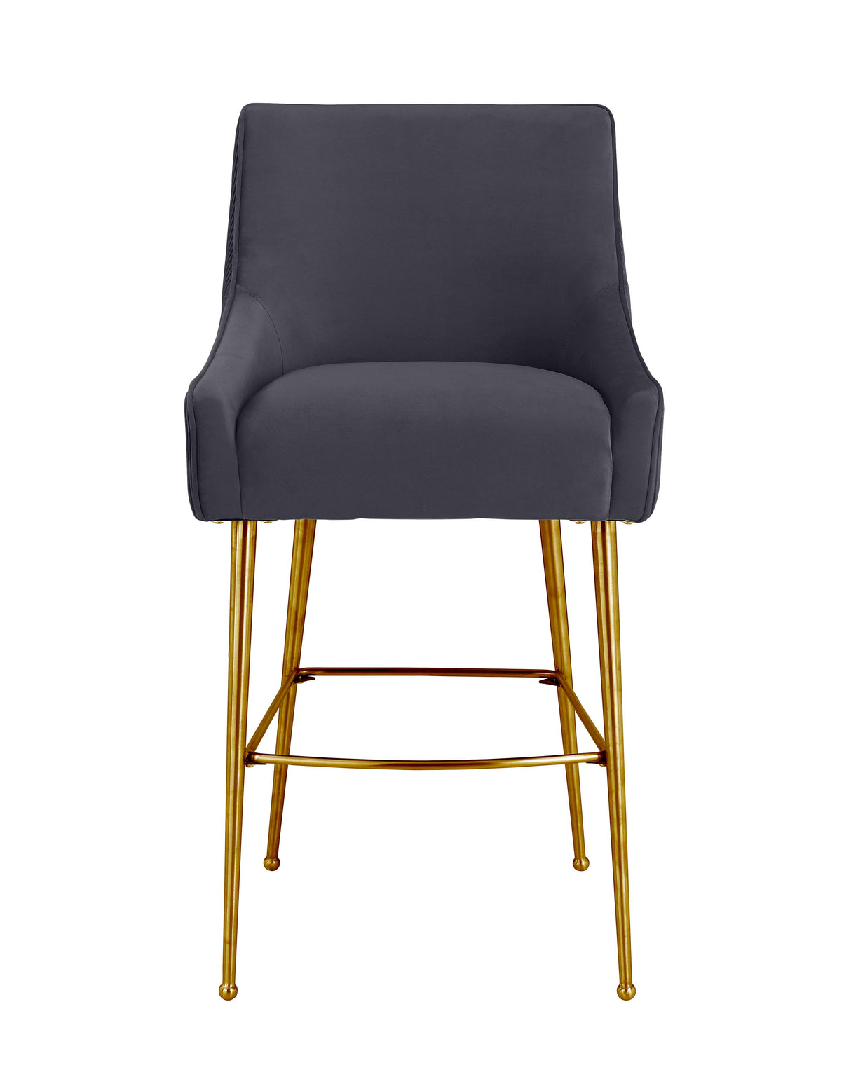 Beatrix Pleated Velvet Stool by TOV Furniture at Eve Furniture
