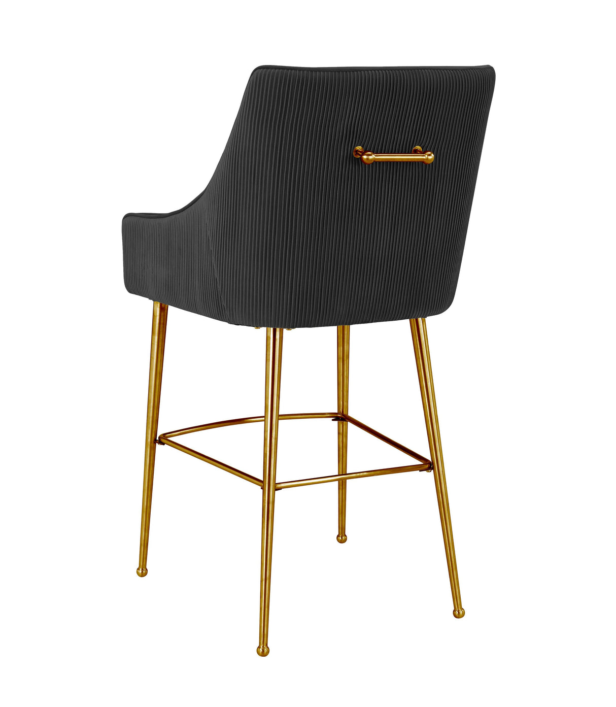 Beatrix Pleated Velvet Stool by TOV Furniture at Eve Furniture