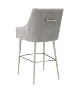 Beatrix Pleated Velvet Stool by TOV Furniture at Eve Furniture