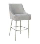 Beatrix Pleated Velvet Stool by TOV Furniture at Eve Furniture