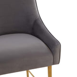 Beatrix Velvet Stool by TOV Furniture at Eve Furniture