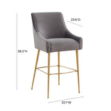 Beatrix Velvet Stool by TOV Furniture at Eve Furniture