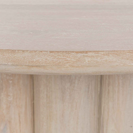 Beau 60" Round Dining Table - Creamwood by Classic Home at Eve Furniture