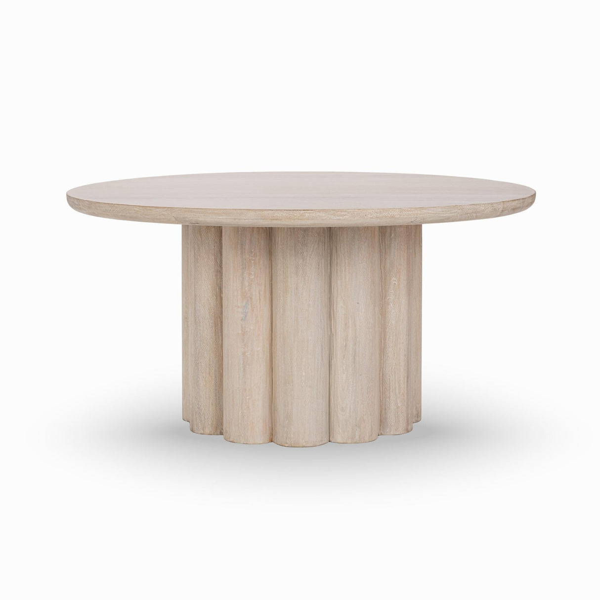 Beau 60" Round Dining Table - Creamwood by Classic Home at Eve Furniture