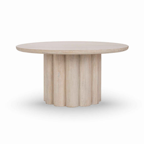 Beau 60" Round Dining Table - Creamwood by Classic Home at Eve Furniture