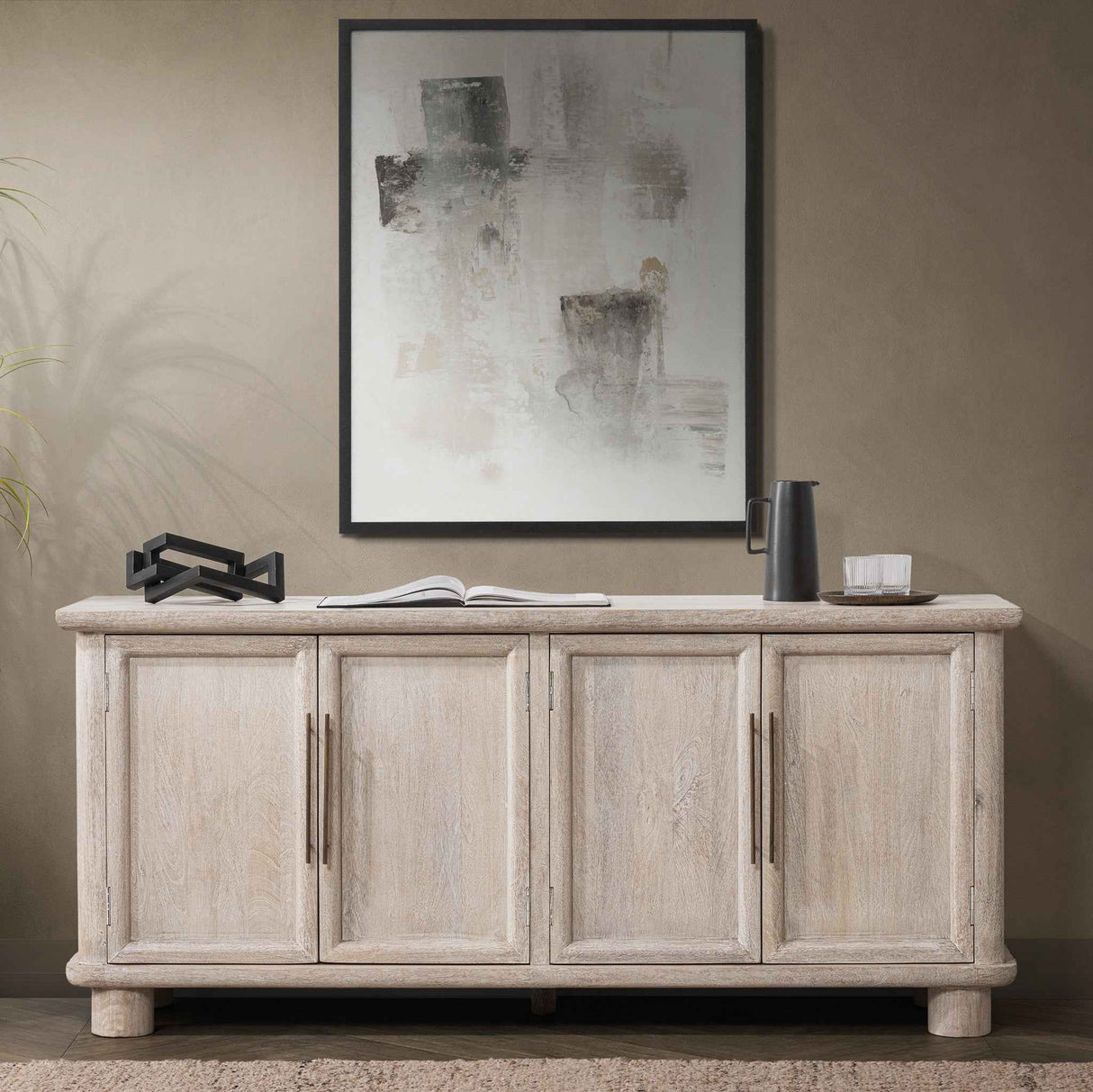 Beau Beige 4 Door Buffet by Classic Home at Eve Furniture