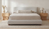 Beau King Storage Bed Speckled Light Grey by Moe's Home at Eve Furniture