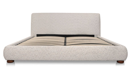 Beau King Storage Bed Speckled Light Grey by Moe's Home at Eve Furniture