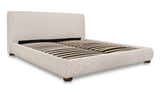Beau King Storage Bed Speckled Light Grey by Moe's Home at Eve Furniture