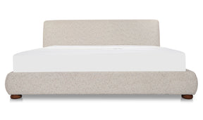 Beau King Storage Bed Speckled Light Grey by Moe's Home at Eve Furniture