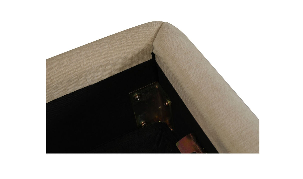 Beau King Storage Bed Warm Beige by Moe's Home at Eve Furniture